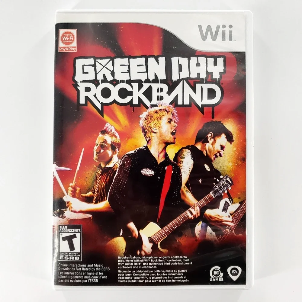 Green Day: Rock Band (Nintendo Wii, 2010) Complete Tested & Works